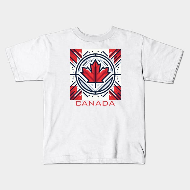 Celebrate Canada Day Kids T-Shirt by Heartsake